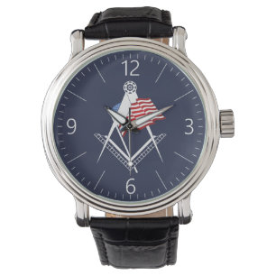 symbool van vrijmetselarij in de VS Horloge