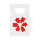 Symbool verwijderen kredietkaart flessenopener (Voorkant)