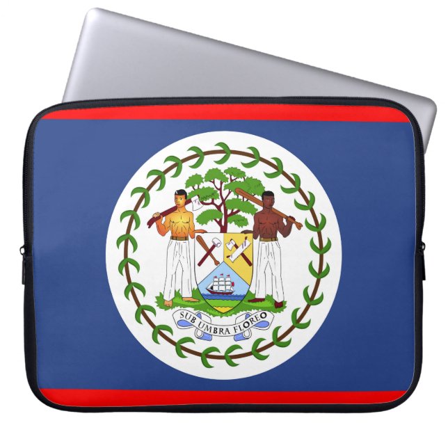 Symbool vlaggenland Belize Laptop Sleeve (Voorkant)