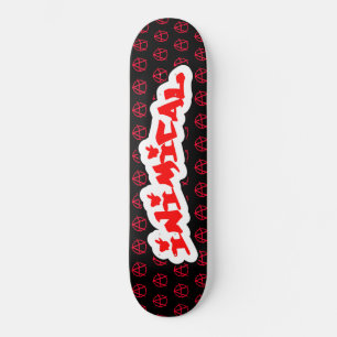 Symbool voor antimycotische anarchie skateboard
