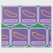 symbool voor augurken cadeaupapier (Vlak)