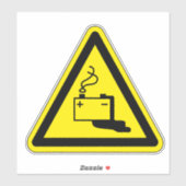 Symbool voor batterijlekkage sticker (Vel)