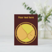 Symbool voor borstvoeding briefkaart (Staand voorkant)