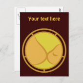 Symbool voor borstvoeding briefkaart (Voorkant / Achterkant)