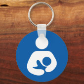 Symbool voor borstvoeding sleutelhanger (Voorkant)
