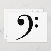 Symbool voor Clef-muziek Briefkaart (Voorkant / Achterkant)