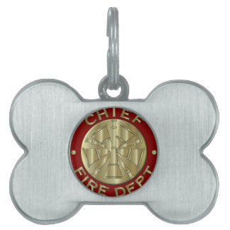 Symbool voor de brandweer huisdieren naamplaatje
