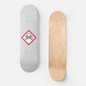 Symbool voor de gevarenzone skateboard (Voorkant)