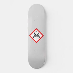 Symbool voor de gevarenzone skateboard