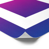 ☮ symbool voor de vrede — QR-code Poster (Hoek)