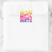 ☮ symbool voor de vrede — QR-code Vierkante Sticker (Tas)