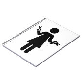 Symbool voor hairdresser notitieboek (Linkerzijde)