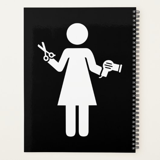 Symbool voor hairdresser planner (Achterkant)