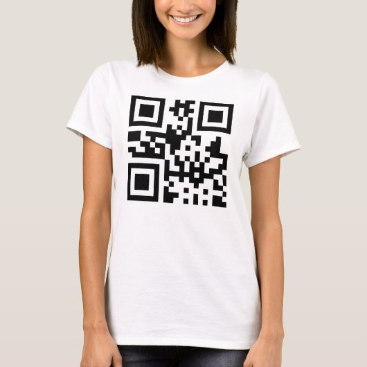 Symbool voor hart en hart — QR-code T-shirt (Voorkant)