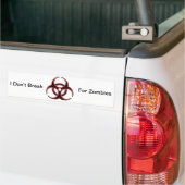 Symbool voor het gevaar van Rusty Bio Bumpersticker (Op Truck)