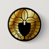 Symbool voor Japanse familiekust (KAMON) Ronde Button 5,7 Cm (Voorkant)