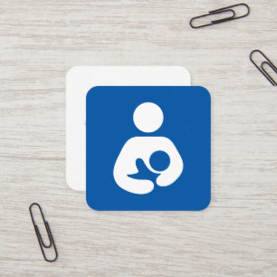 Symbool voor Lactation Consultant Vierkante Visitekaartje