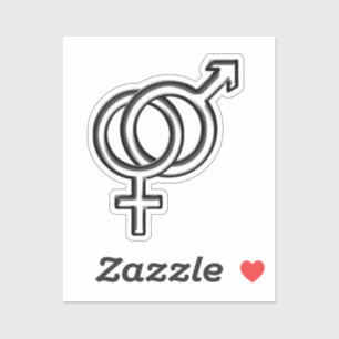 Symbool voor mannen en Vrouwen Sticker