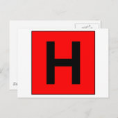 Symbool voor medische arts briefkaart (Voorkant / Achterkant)