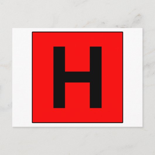 Symbool voor medische arts briefkaart (Voorkant)