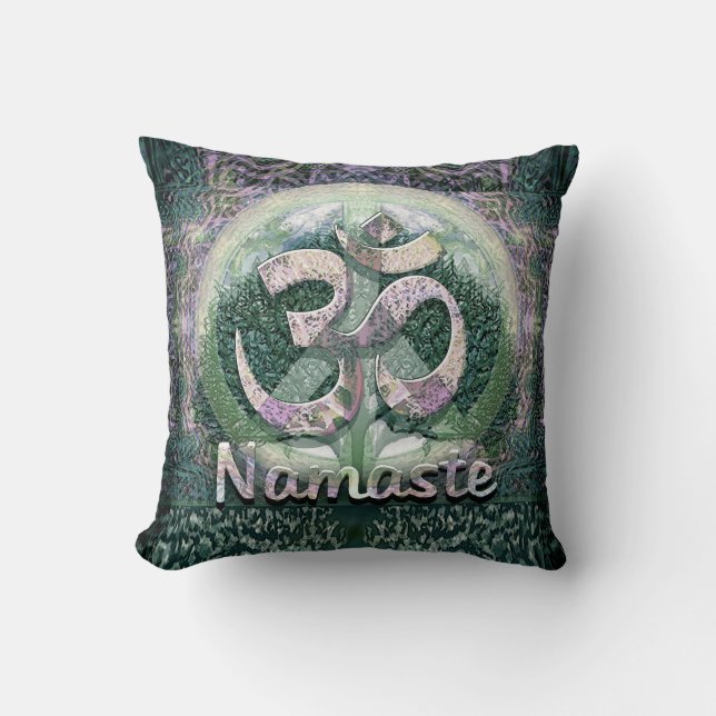 Symbool voor Namaste Vrede Kussen (Voorkant)
