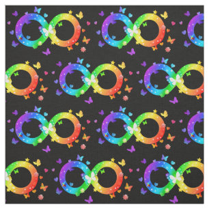 Symbool voor oneindigheid van autistische Pride Stof