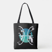 Symbool voor pisces - Astrologisch Zodiabel Draagtas (Achterkant)