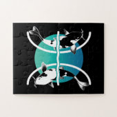 Symbool voor pisces - Astrologisch Zodiabel Legpuzzel (Horizontaal)