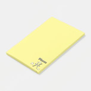 Symbool voor pisces-chrome post-it® notes