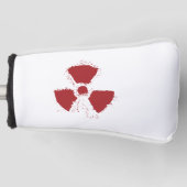 Symbool voor radioactieve waarschuwing golfheadcover (Voorkant)