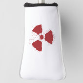 Symbool voor radioactieve waarschuwing golfheadcover (Draai 90)
