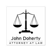 Symbool voor rechters |   zelfinktende stempel (Design)