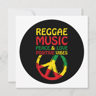 Symbool voor Reggae en Vrede met positieve quotes