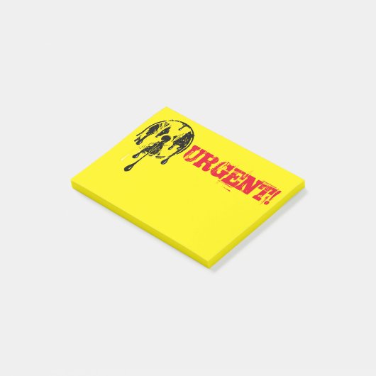 Symbool voor stralingsgevaar bij nucleaire meltdow post-it® notes (Schuin)