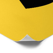 Symbool voor stralingsgevaar poster (Hoek)