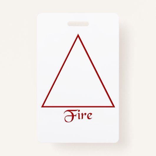 Symbool voor valeel Pagan Fire Element Badge (Voorkant)