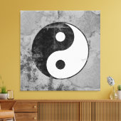 Symbool voor verdringing Yin Yang Canvas Afdruk (Insitu (Woonkamer))