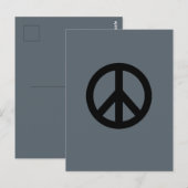 Symbool voor vredesteken briefkaart (Voorkant / Achterkant)