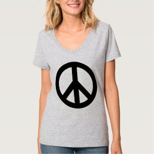 Symbool voor vredesteken t-shirt