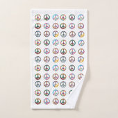 Symbool voor vredestichting regenboogkleur Bathroo Bad Handdoek (Handdoek)