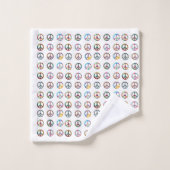 Symbool voor vredestichting regenboogkleur Bathroo Bad Handdoek (Wasdoekje)