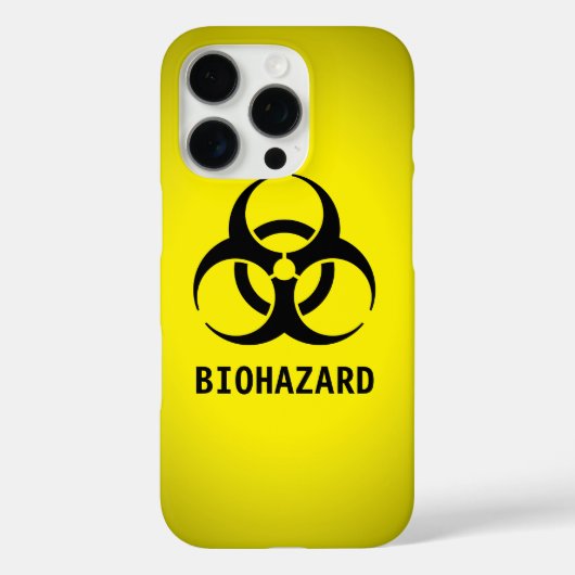 Symbool voor zwart biogevaar Case-Mate iPhone case (Achterkant)