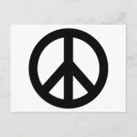 Symbool voor zwart wit vredessymbool