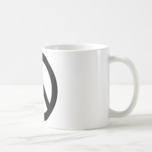 Symbool voor zwart wit vredessymbool koffiemok