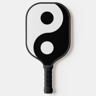 Symbool voor zwarte en witte Yin Yang Pickleball Paddle