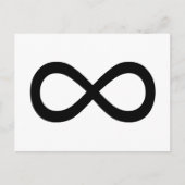 Symbool voor zwarte ineiniteit briefkaart (Voorkant)