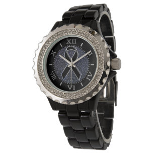 Symbool voor zwarte lint horloge