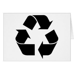 Symbool voor zwarte recycling