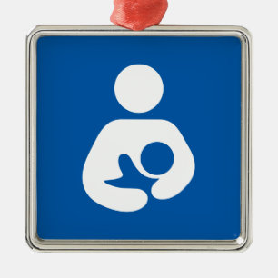 Symbool voor zweten en borstvoeding metalen ornament