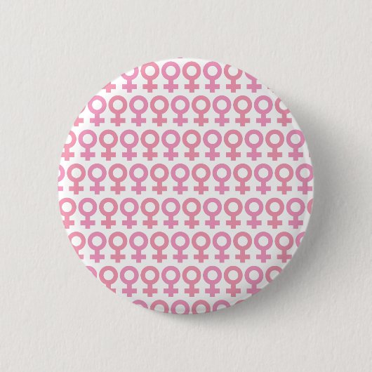 symbool vrouw ronde button 5,7 cm (Voorkant)
